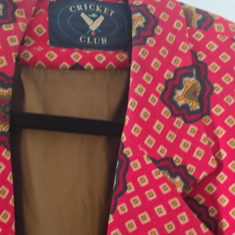 Red Patterned Women's Jacket - image 2